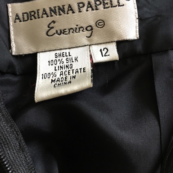 ADRIANNA PAPELL Silk Short Floral Print Dress S-12 - Picture 7 of 8